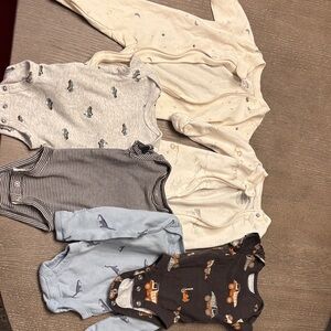 Newborn Assorted Baby One Pieces Set- only worn once